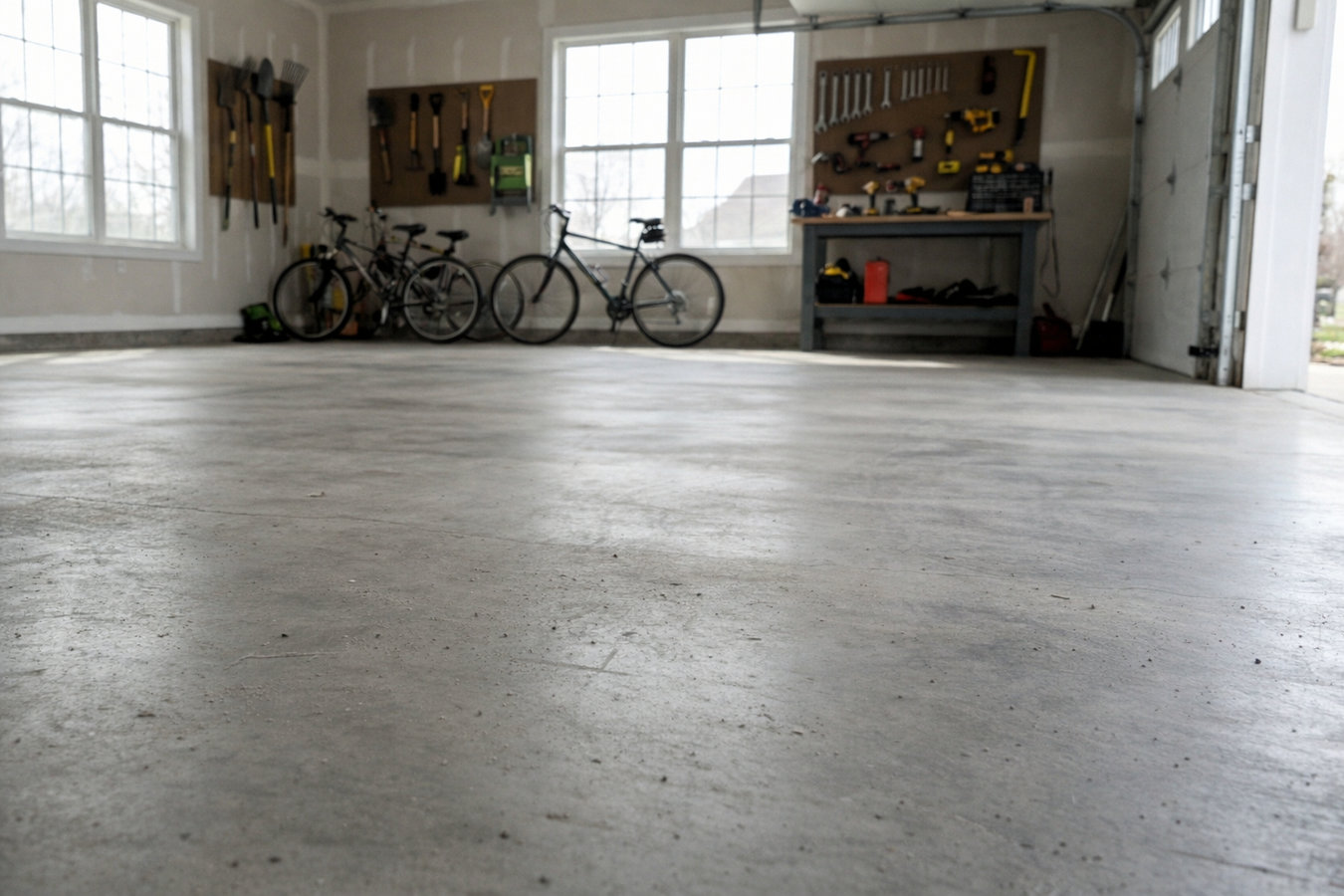 Garage floor concrete